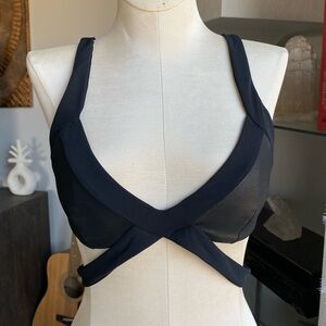 Agent Provocateur Black Mazzy Strappy Bikini Top AP 4 M indah skims bandage